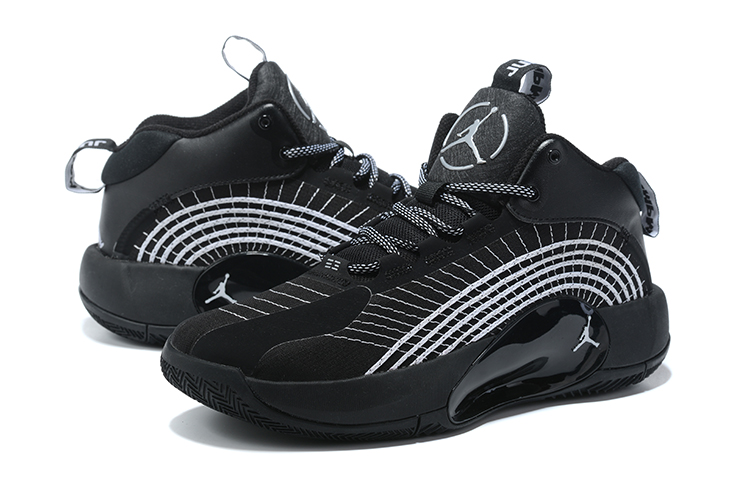 2021 Jordan Jumpman Black White Basketball Shoes